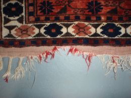 Turkish handmade rug fringe tassel repair